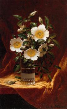 馬丁 約翰遜 赫德 Cherokee Roses in a Glass